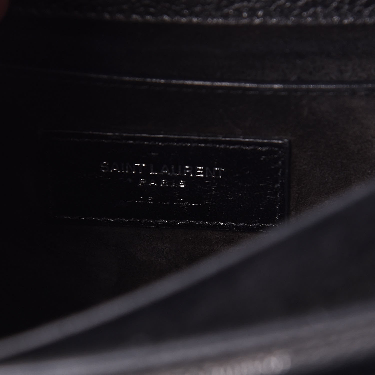 Saint Laurent Grained Calfskin Medium Monogram Sunset Satchel Black 6 of 11