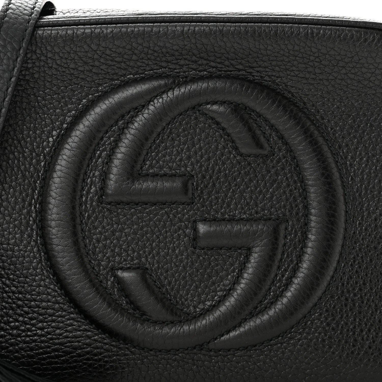 Gucci Pebbled Calfskin Small Soho Disco Bag Black 5 of 9