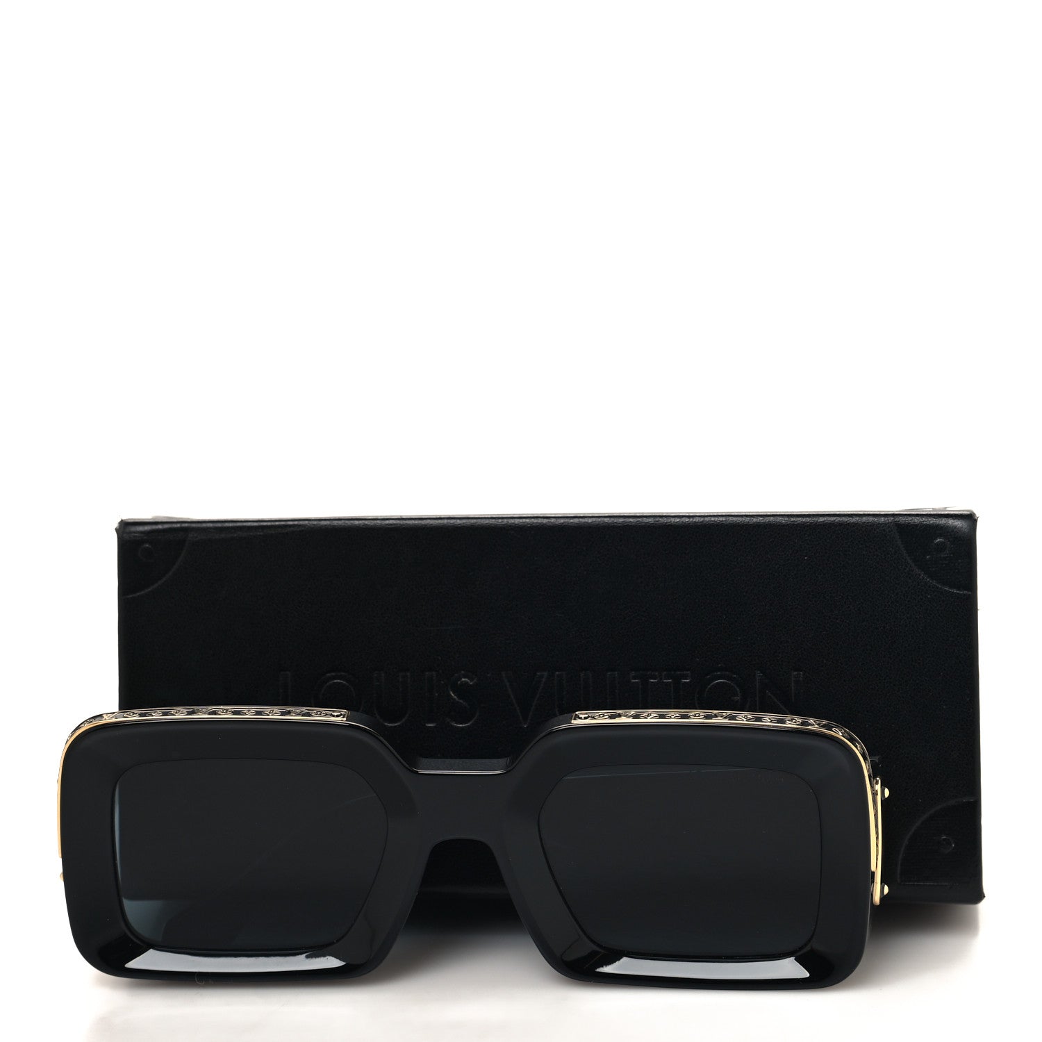 Louis Vuitton X NIGO Acetate 1.1 Zillionaires Sunglasses Z1591E Black 8 of 8