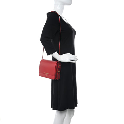 Burberry Smooth Calfskin Small Two Tone Grace Bag Red 2 of 10