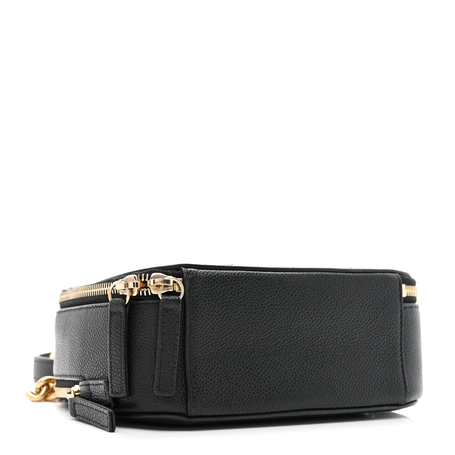 Caviar Quilted Small Camera Bag Black
