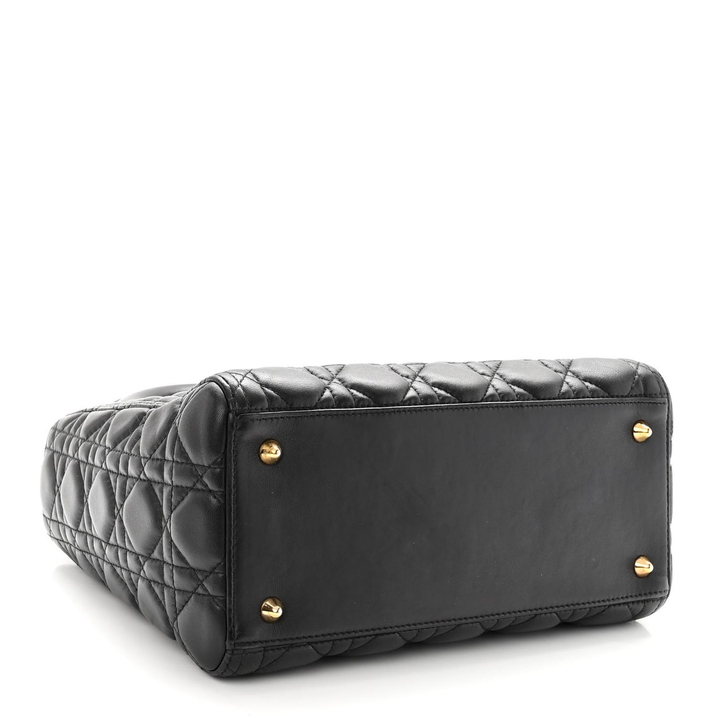 Lambskin Cannage Medium Lady Dior Black