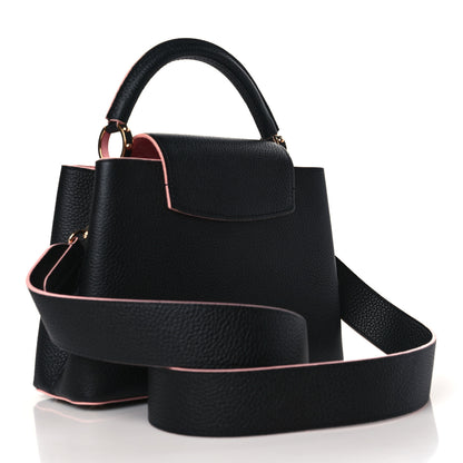 Louis Vuitton Taurillon Capucines BB Black Pink 2 of 8