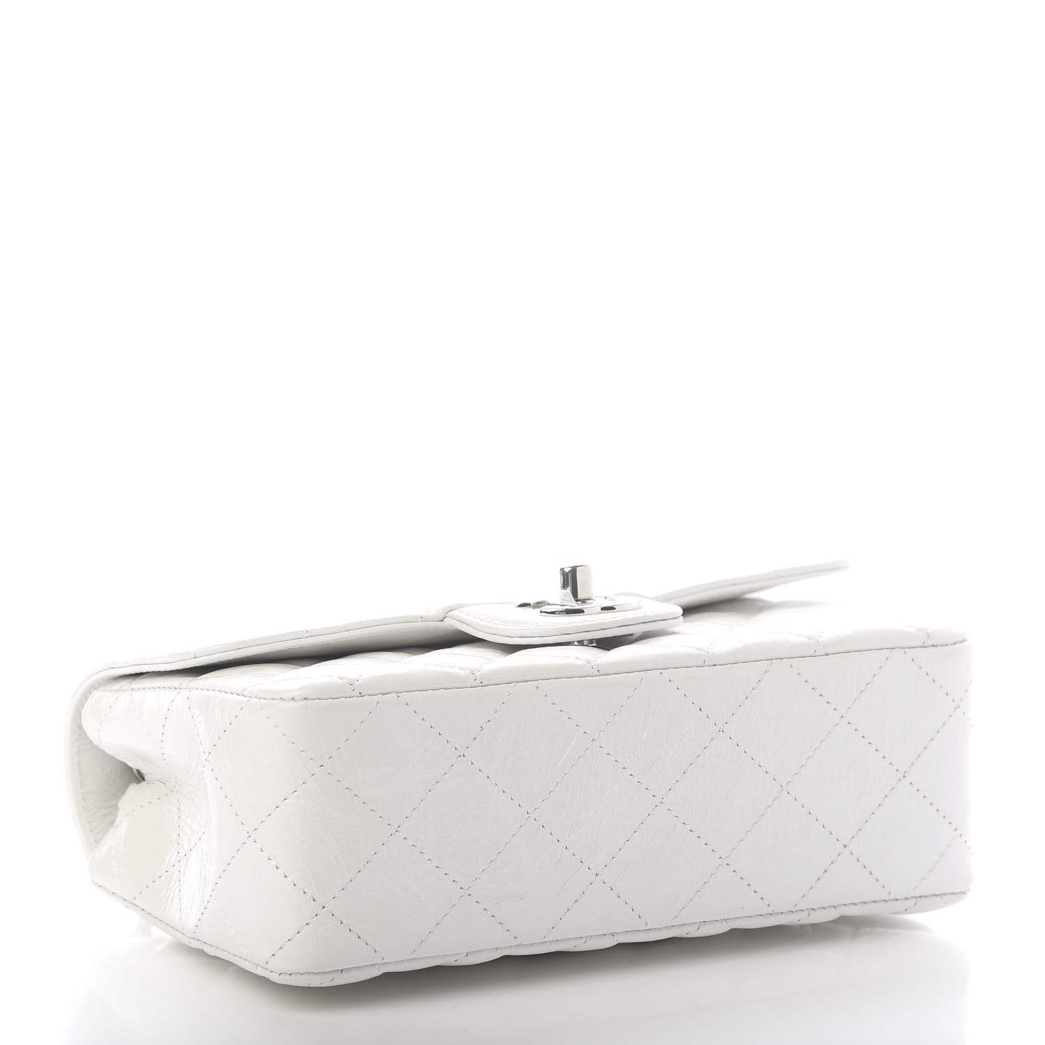 Chanel Calfskin Quilted Mini Rectangular Flap White 3 of 8