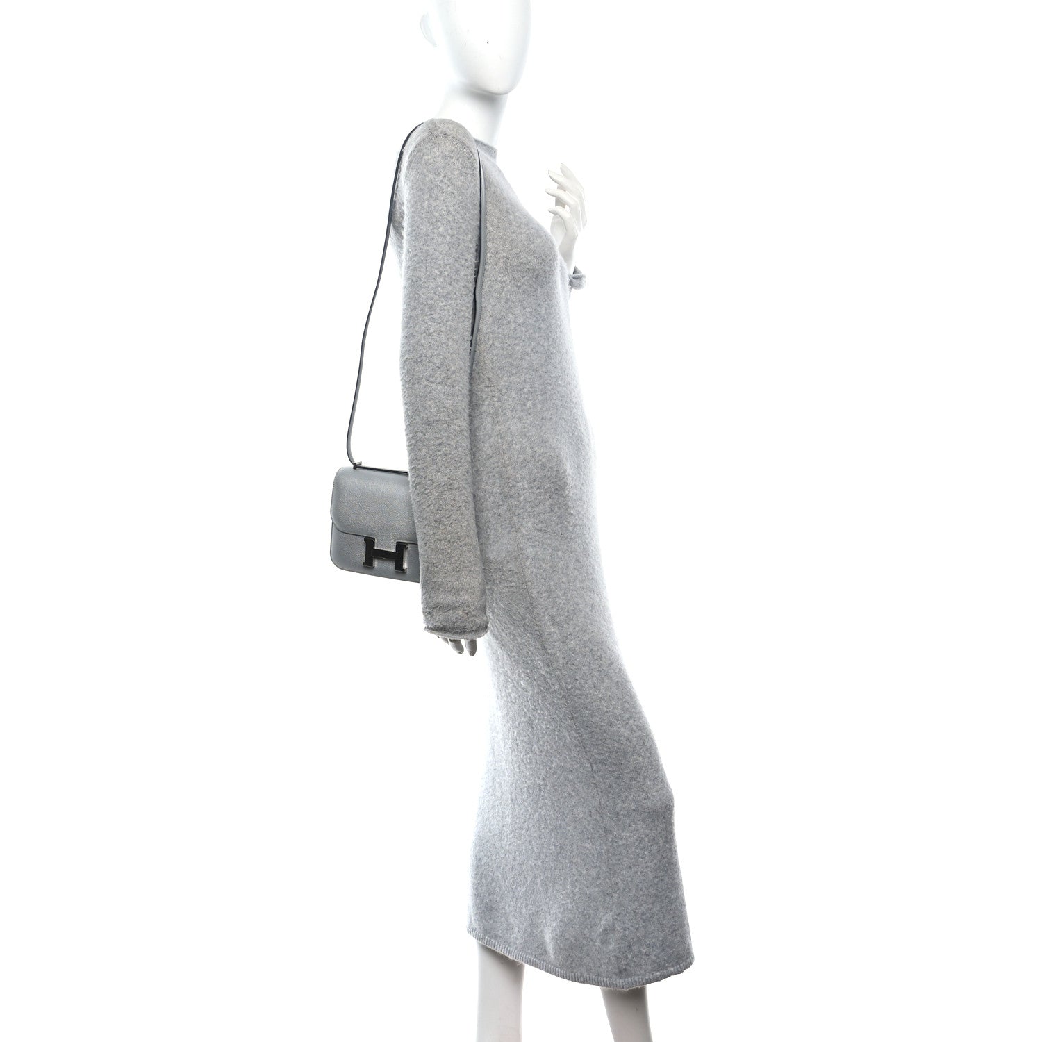 Hermes Metallic Chevre Chamkilight Constance 18 Argent 2 of 12