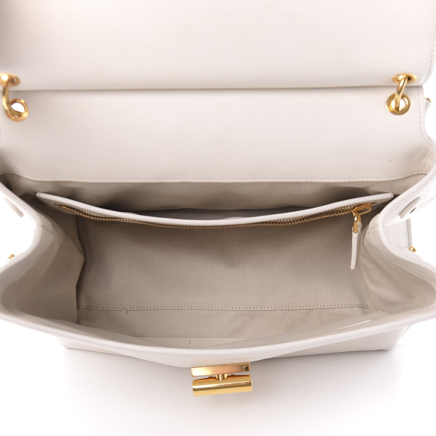 Calfskin Natalia Shoulder Bag Chalk