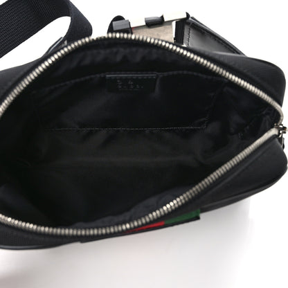 Gucci Canvas Web Slim Belt Bag Black 5 of 10