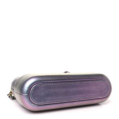Chanel Iridescent Lambskin Calfskin Quilted Small Gabrielle Clutch With Chain Light Purple 4 of 11