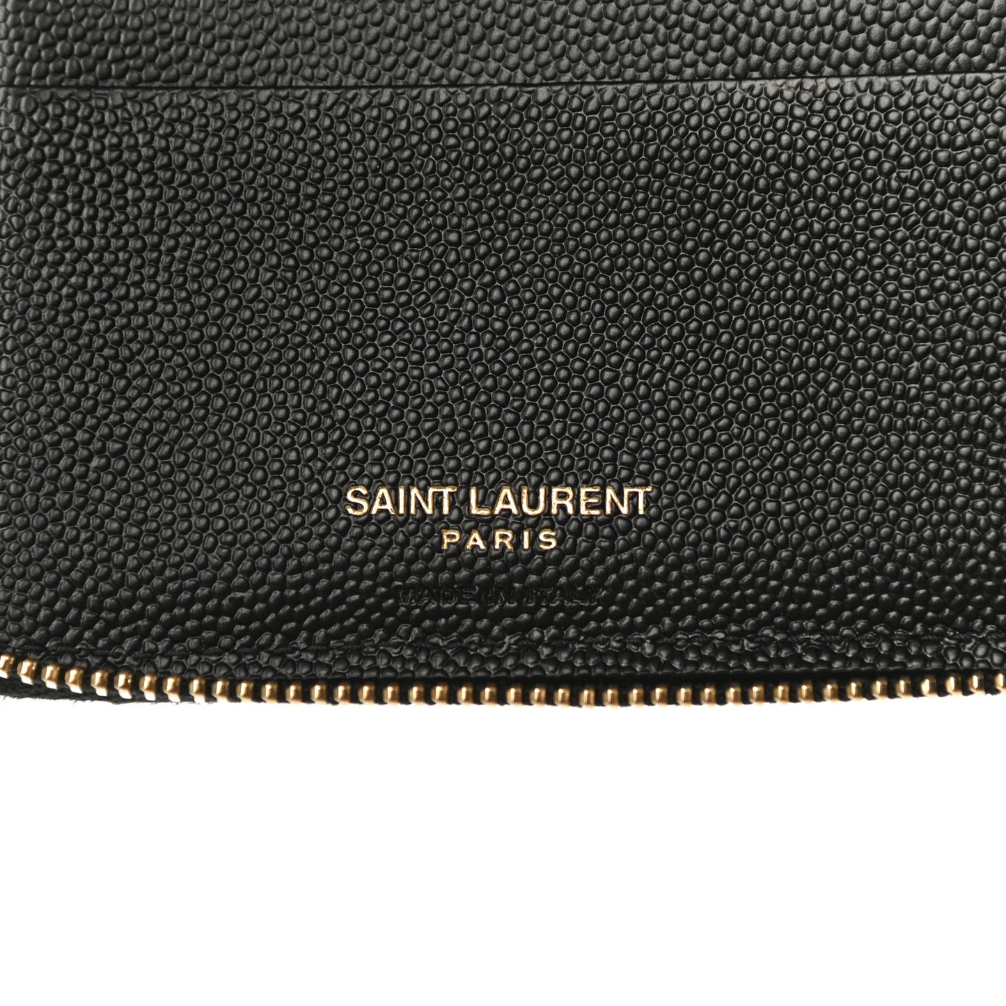 Grain De Poudre Matelasse Chevron Monogram Compact Zip Around Wallet Black