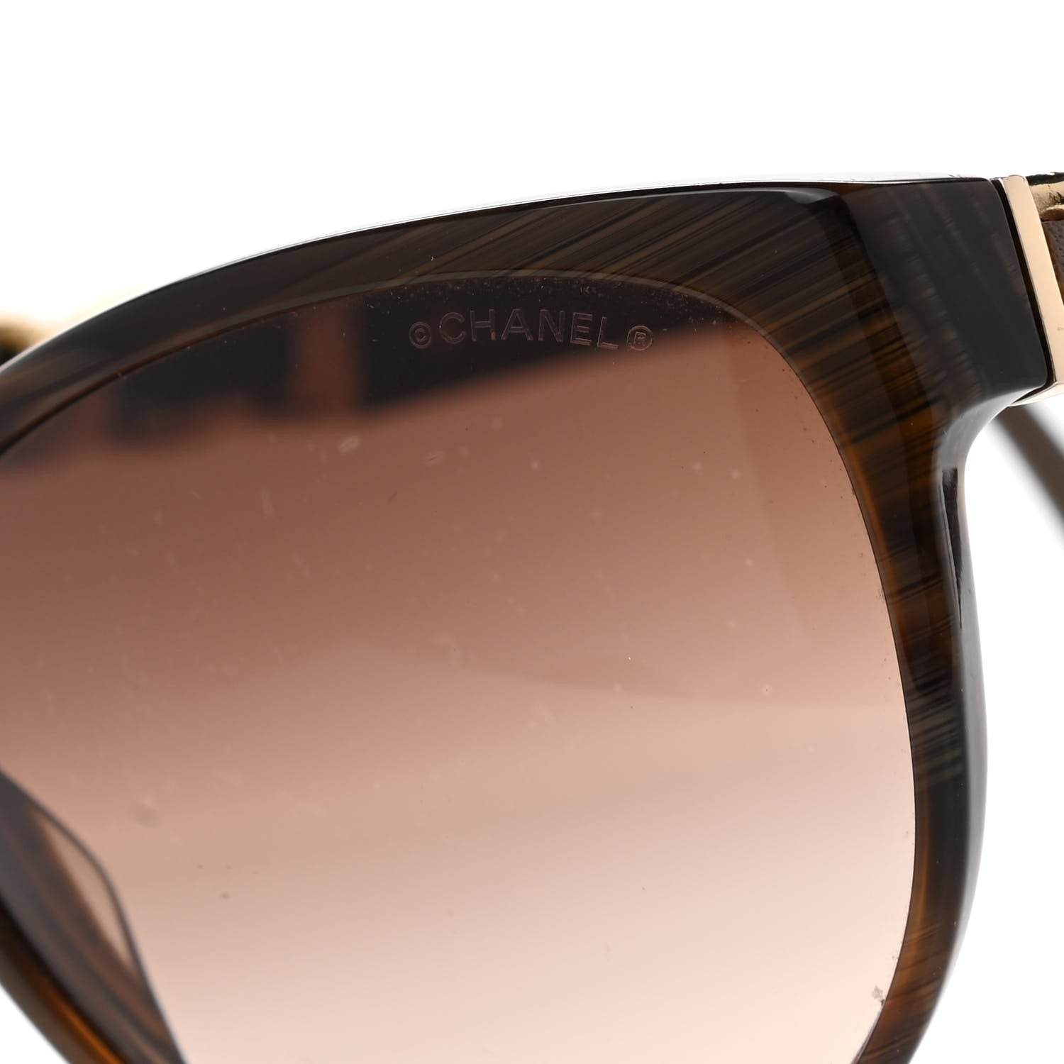 Chanel Acetate CC Chain Sunglasses 5215Q Brown 7 of 9