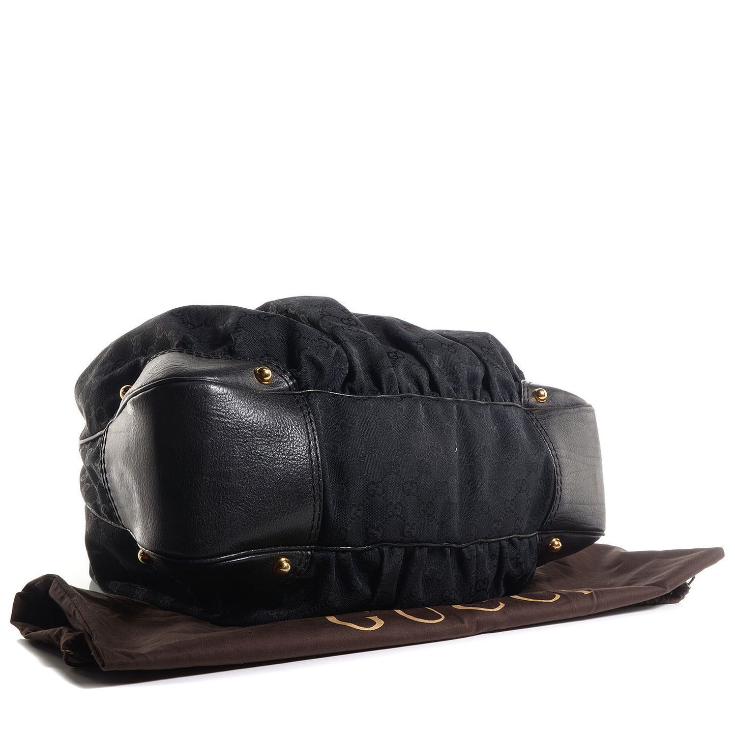 Monogram Large Jockey Hobo Black