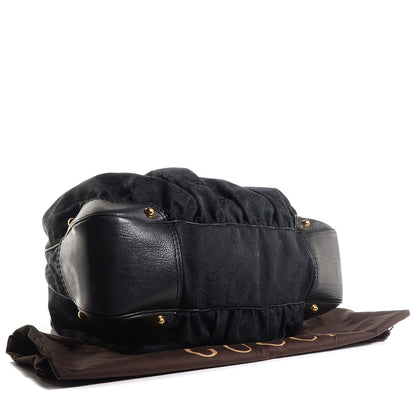Gucci Monogram Large Jockey Hobo Black 4 of 7