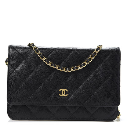 Chanel Caviar Quilted Wallet On Chain WOC Black 1 of 11