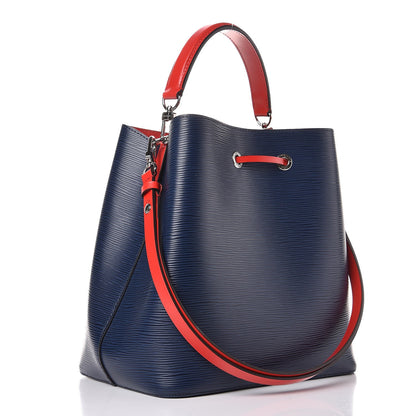 Louis Vuitton Epi Neonoe Indigo Coquelicot 4 of 10