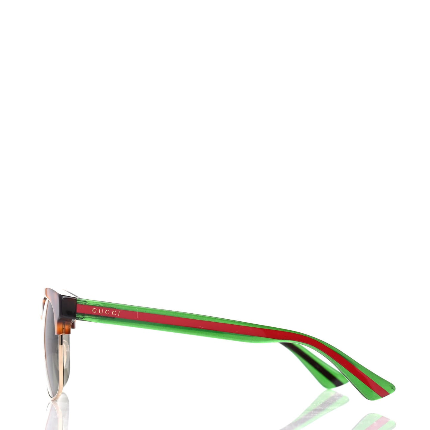 Acetate Square Frame Web Sunglasses GG0056S Tortoise