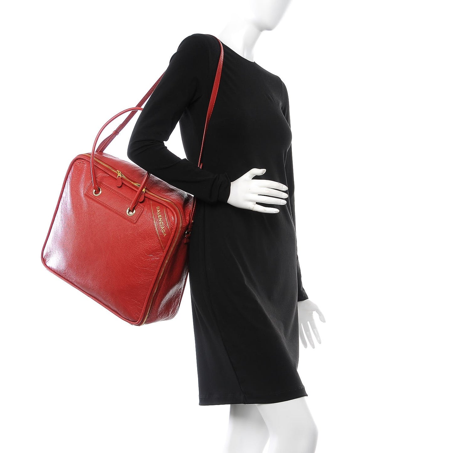 Agneau Medium Blanket Square Tote Rouge Brique