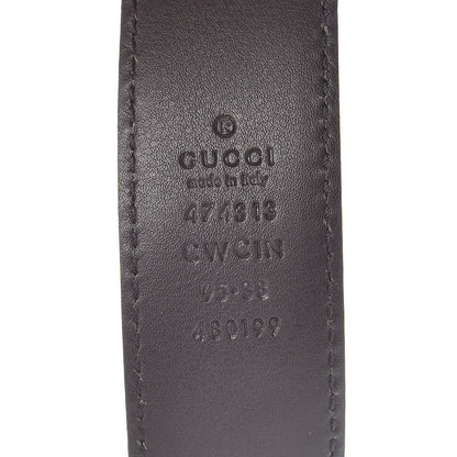 Gucci Guccissima Signature 40mm Belt 95 38 Chocolate 4 of 6