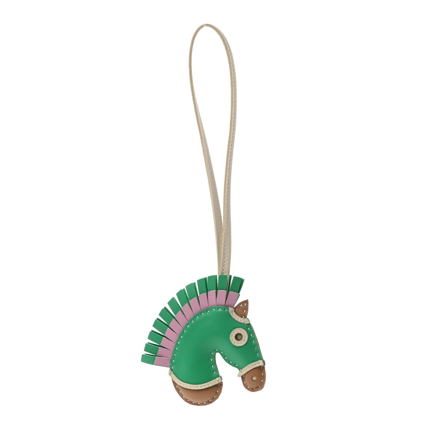 Milo Lambskin Geegee Savannah Bag Charm Chai Menthe Craie Mauve Sylvestre
