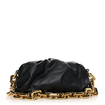 Bottega Veneta Calfskin The Pouch Chain Black 1 of 8