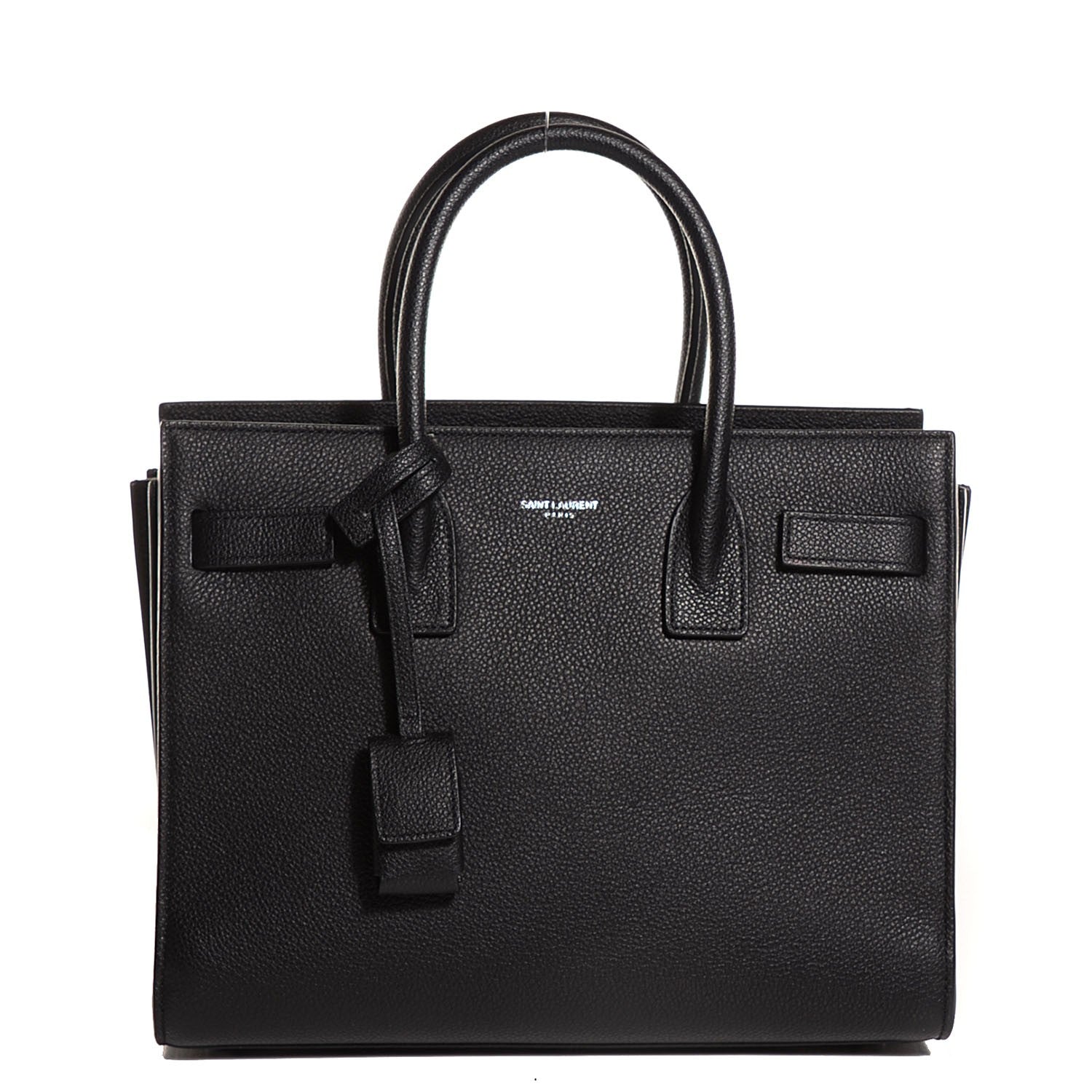 Saint Laurent Grained Calfskin Baby Sac De Jour Black 1 of 7