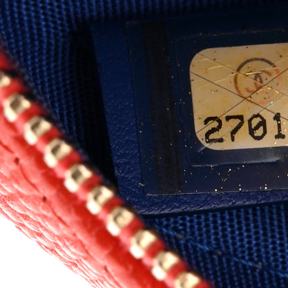 Chanel Caviar Quilted Round Filigree Crossbody Blue White Red 7 of 12