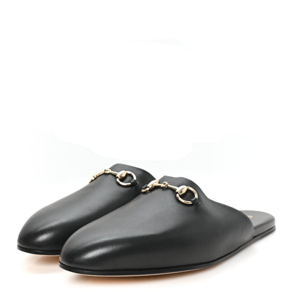 Gucci Calfskin Mens Horsebit Slippers 10 Black 4 of 10