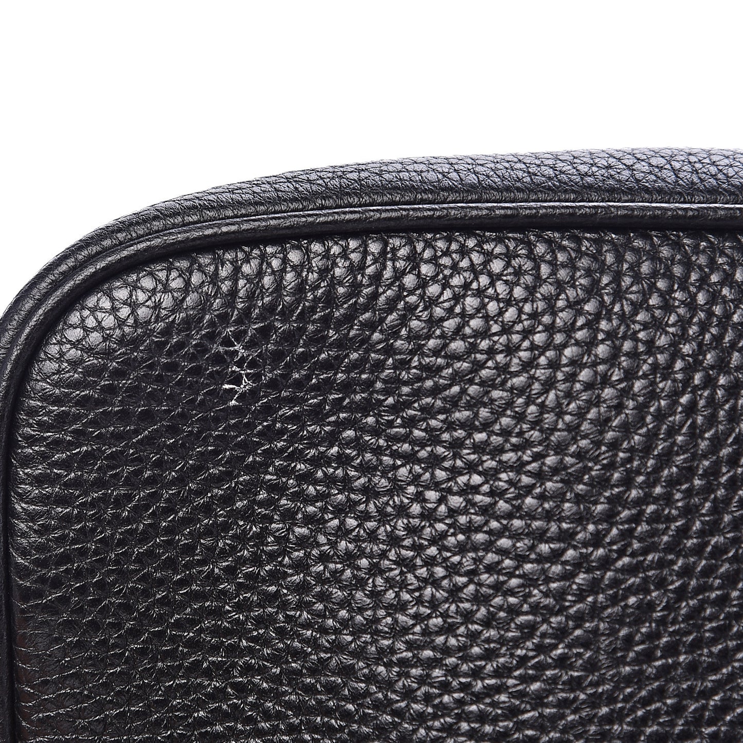 Pebbled Calfskin Mini Soho Disco Bag Black