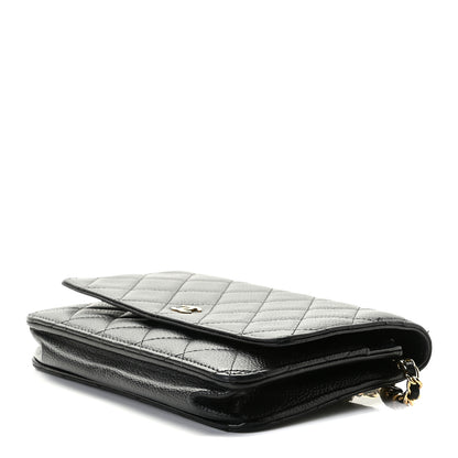 Chanel Caviar Quilted Wallet On Chain WOC Black 8 of 9