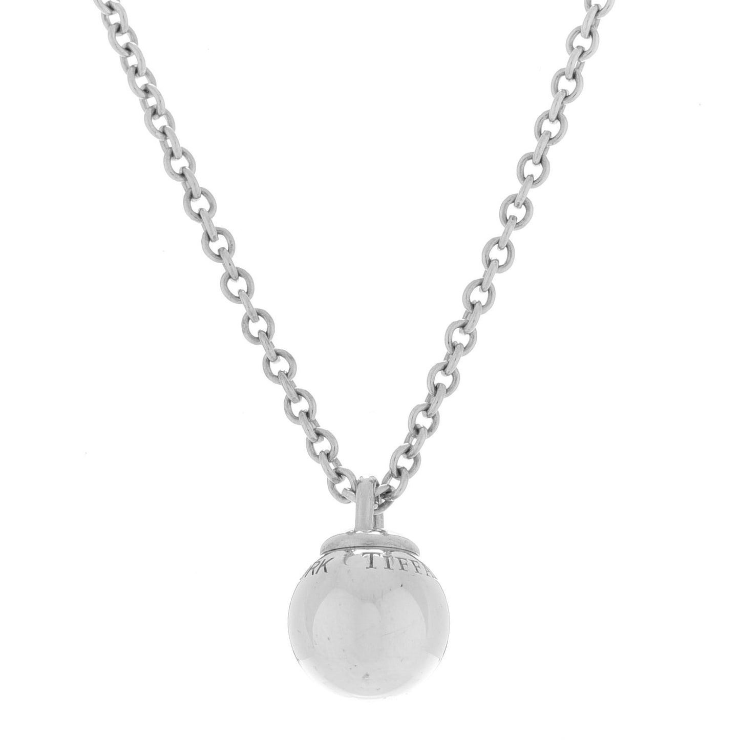 Sterling Silver 8mm HardWear Ball Pendant Necklace