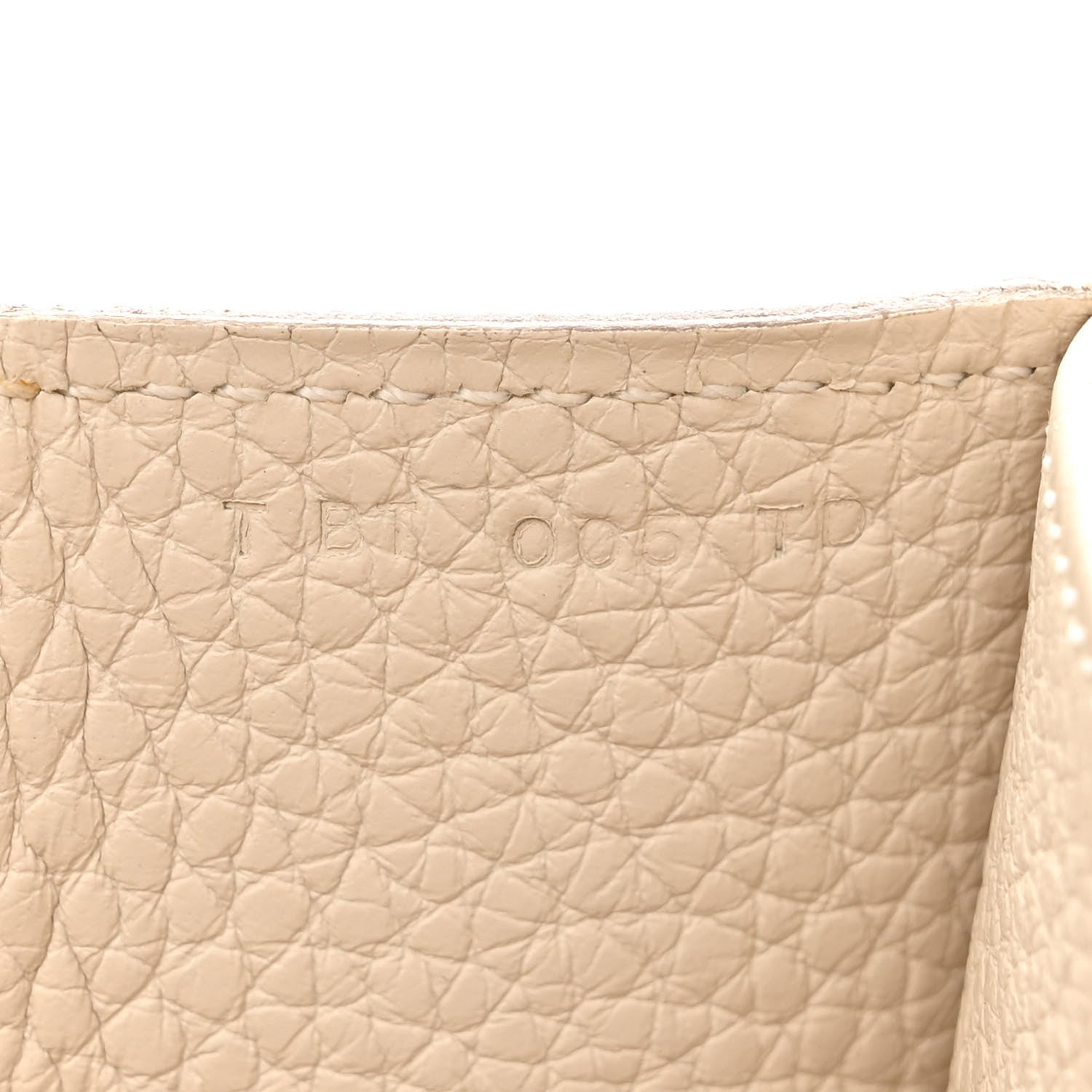 Hermes Taurillon Clemence Halzan 31 GM Craie 7 of 15
