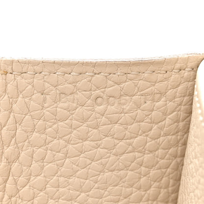 Hermes Taurillon Clemence Halzan 31 GM Craie 7 of 15