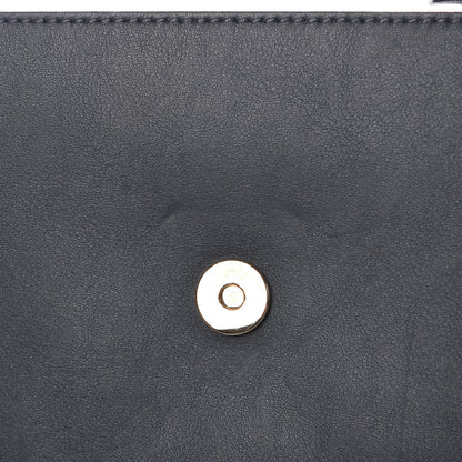 Chloe Suede Calfskin Medium Faye Shoulder Bag Silver Blue 14 of 16