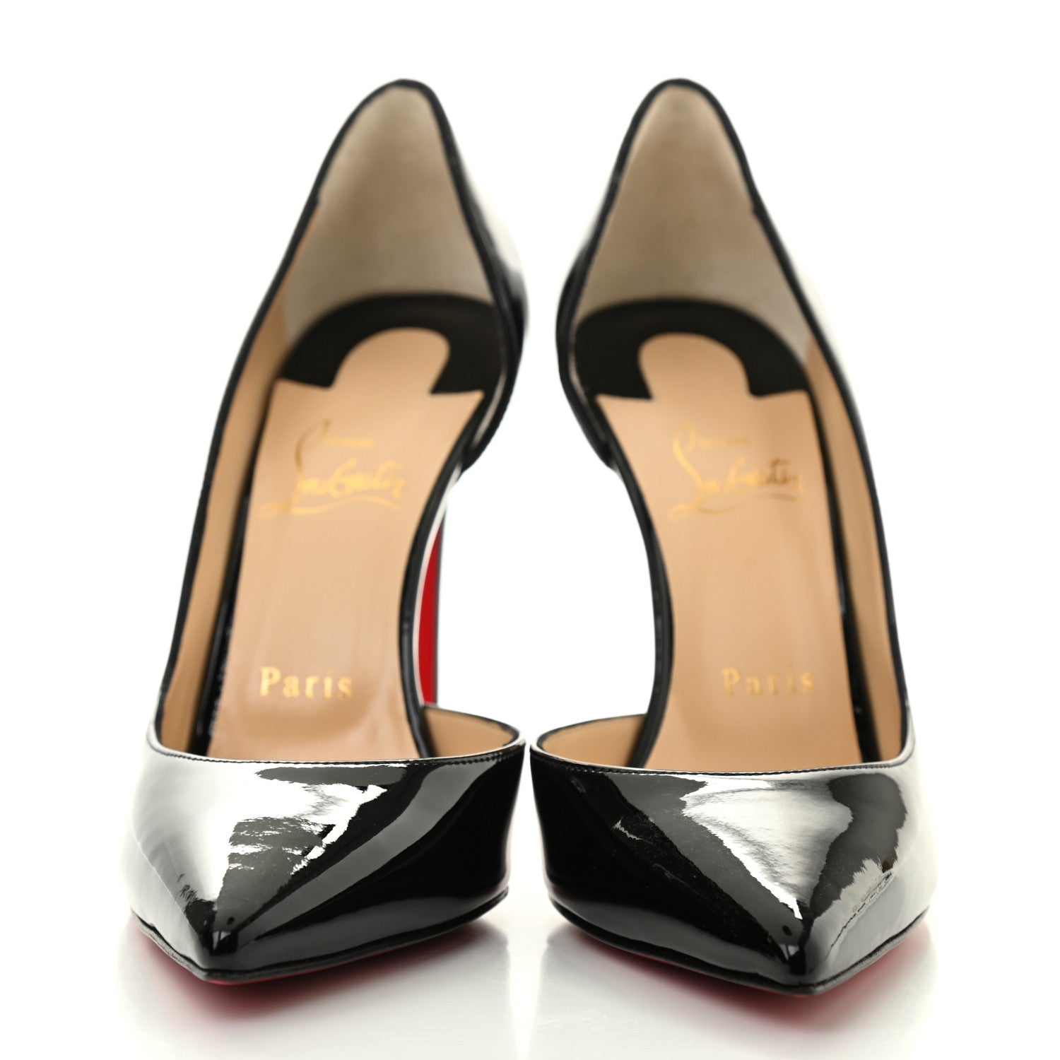 Christian Louboutin Patent Iriza 100 Pumps 38 Black 2 of 7