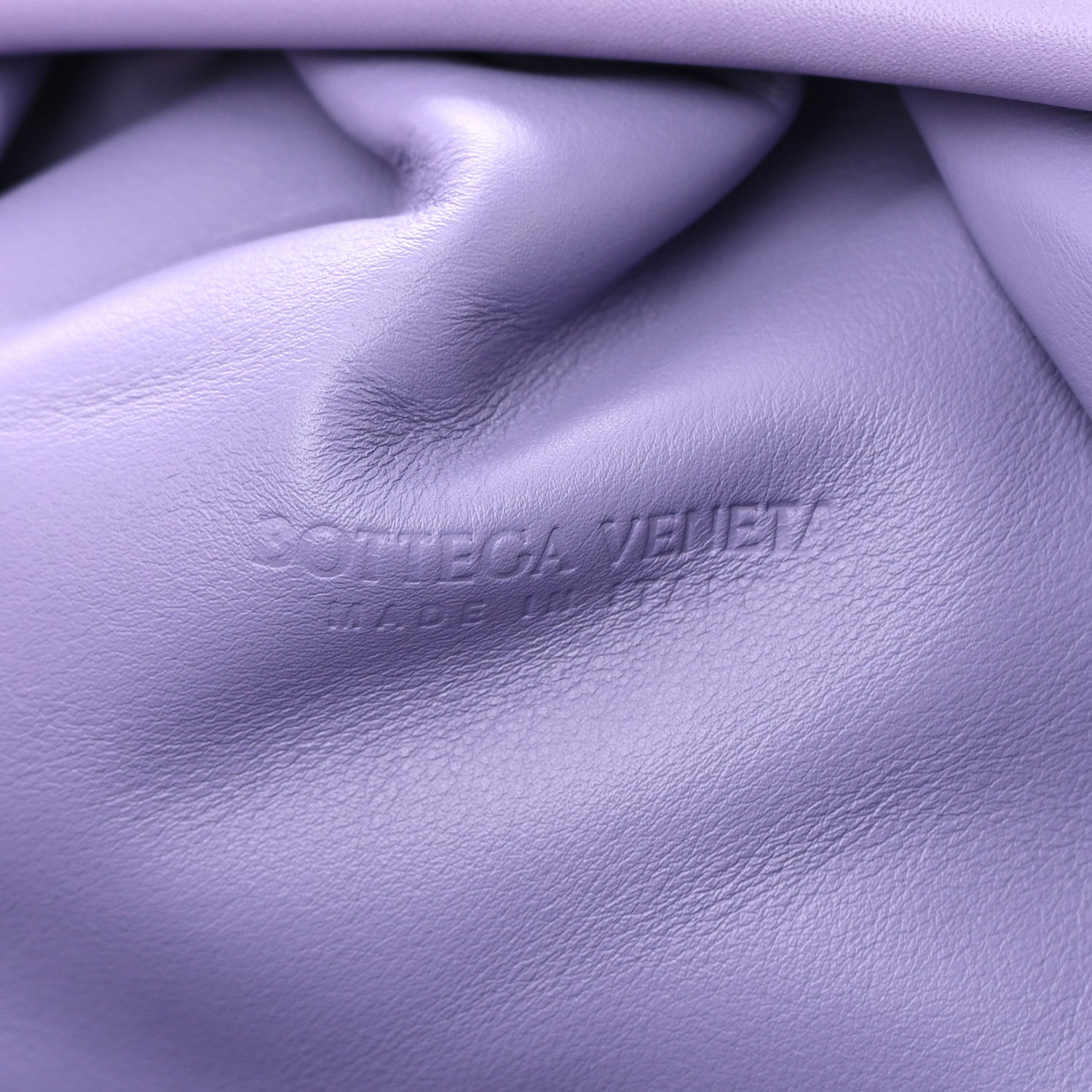 Bottega Veneta Smooth Butter Calf The Pouch Oversized Clutch Purple 6 of 10
