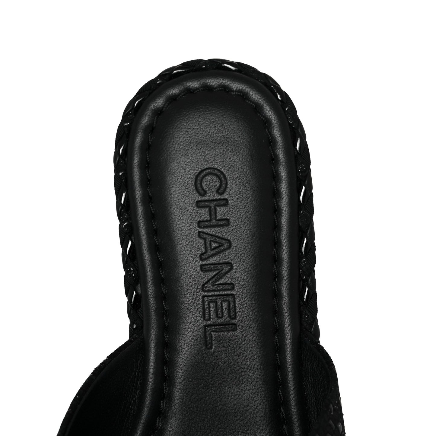 Fabric Mule Sandals 37 Black