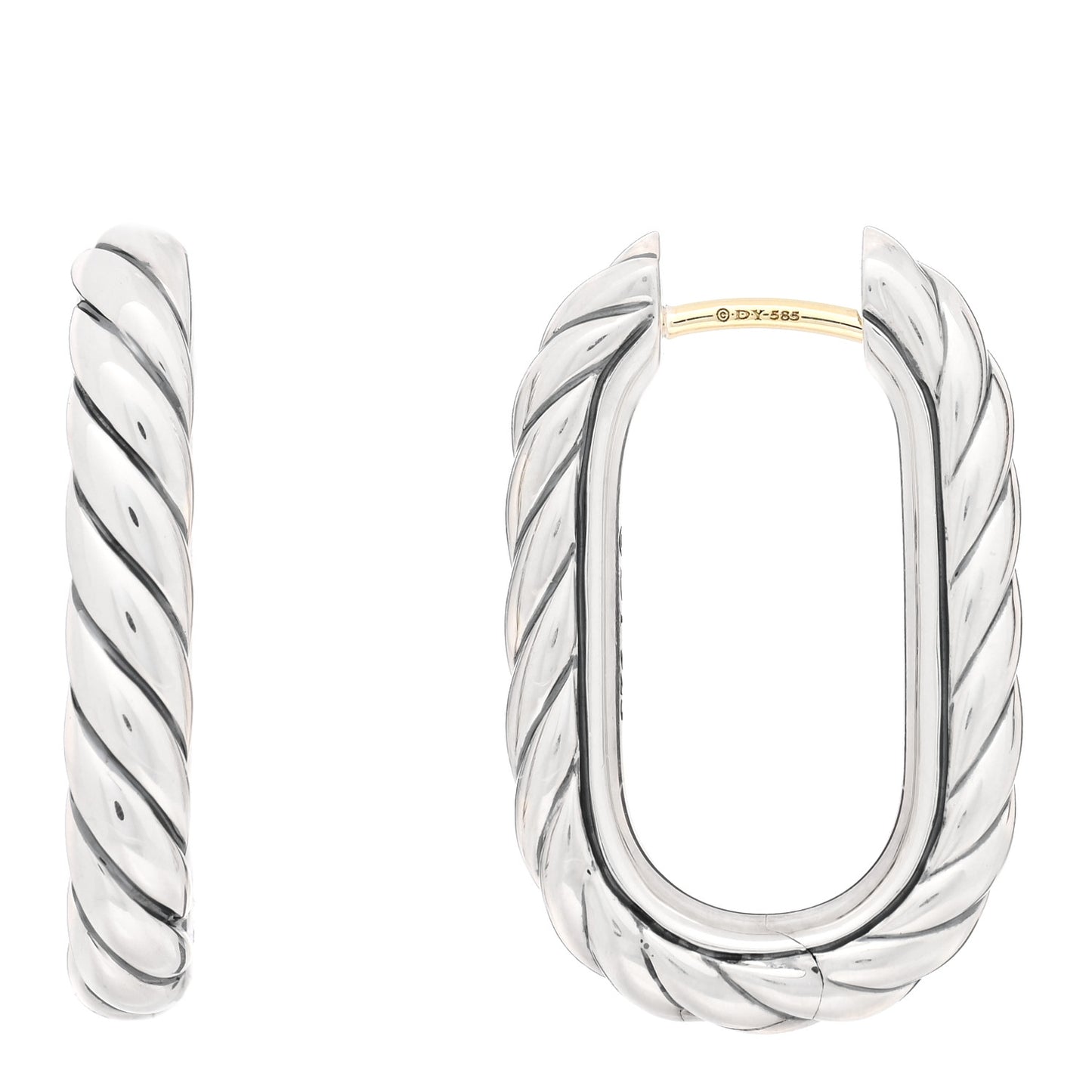 Sterling Silver DY Madison Hoop Earrings
