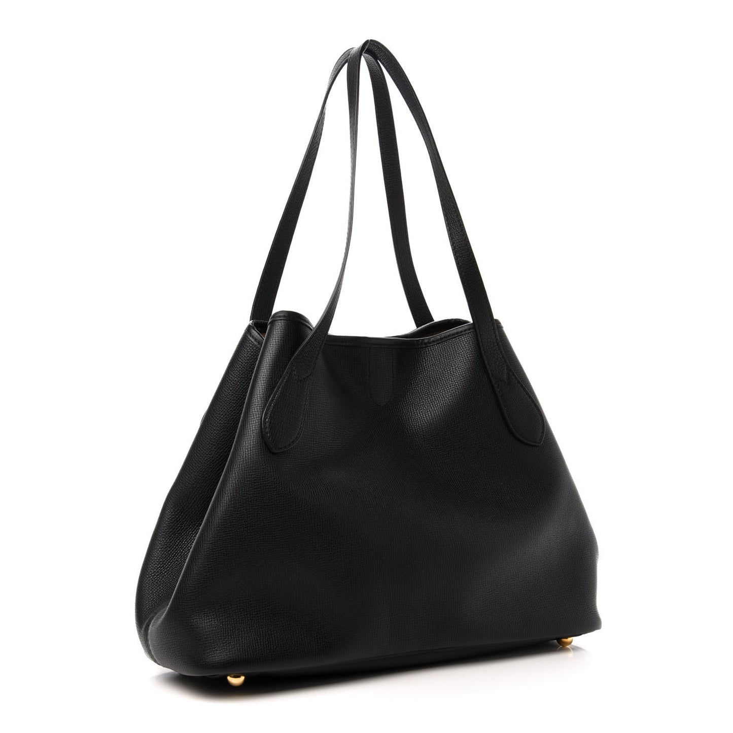 Grainy Calfskin Medium Honeybrook Tote Black