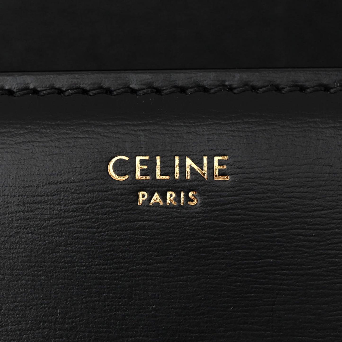Shiny Calfskin Medium Triomphe Black