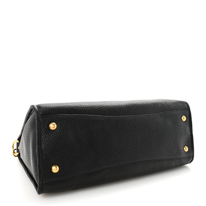 Prada Vitello Daino Shopping Satchel Black 4 of 10