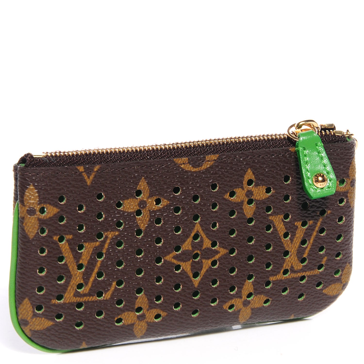 Louis Vuitton Monogram Perforated Key Pouch Green 3 of 8