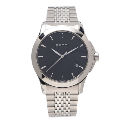 Gucci Stainless Steel 38mm G-Timeless Quartz Watch Black 1 of 5