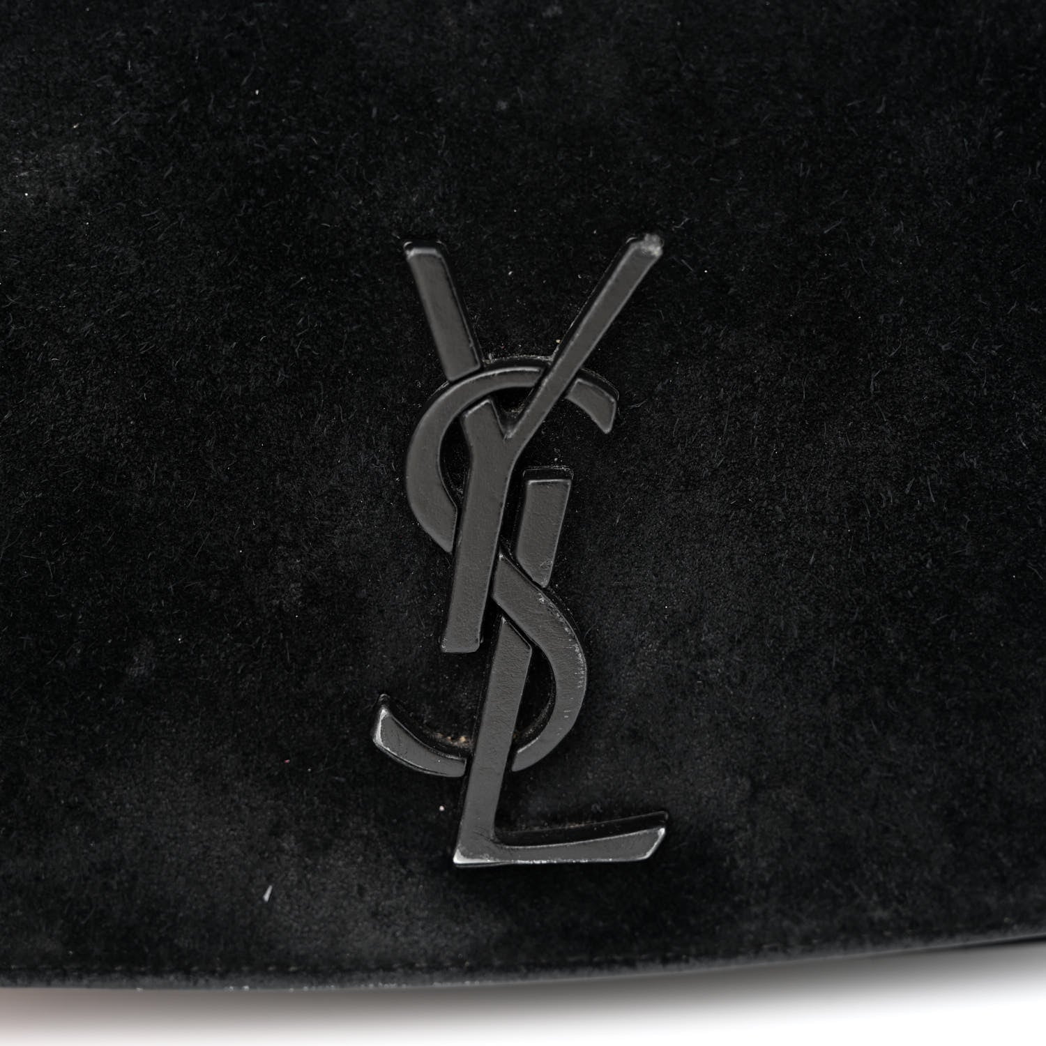 Saint Laurent Suede Small Spontini Saddle Bag Black 12 of 12
