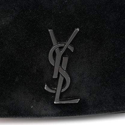 Saint Laurent Suede Small Spontini Saddle Bag Black 12 of 12