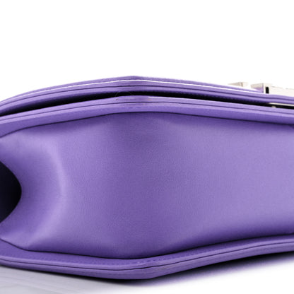 Chanel Calfskin Quilted Medium Boy Flap Purple 9 of 12