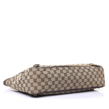 Gucci Monogram Large Abbey Tote Dark Brown 5 of 21