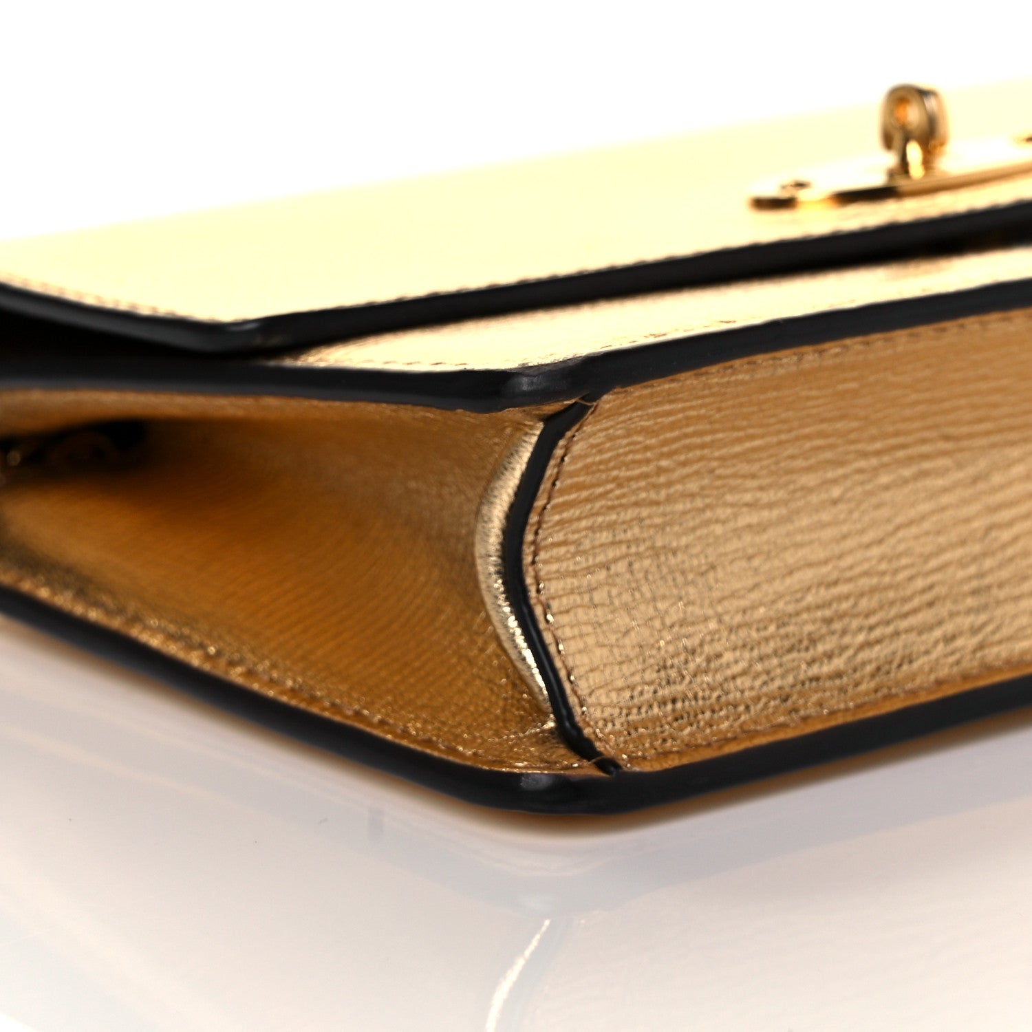 Mulberry Metallic Classic Grain Calfskin Small Darley Gold 6 of 9