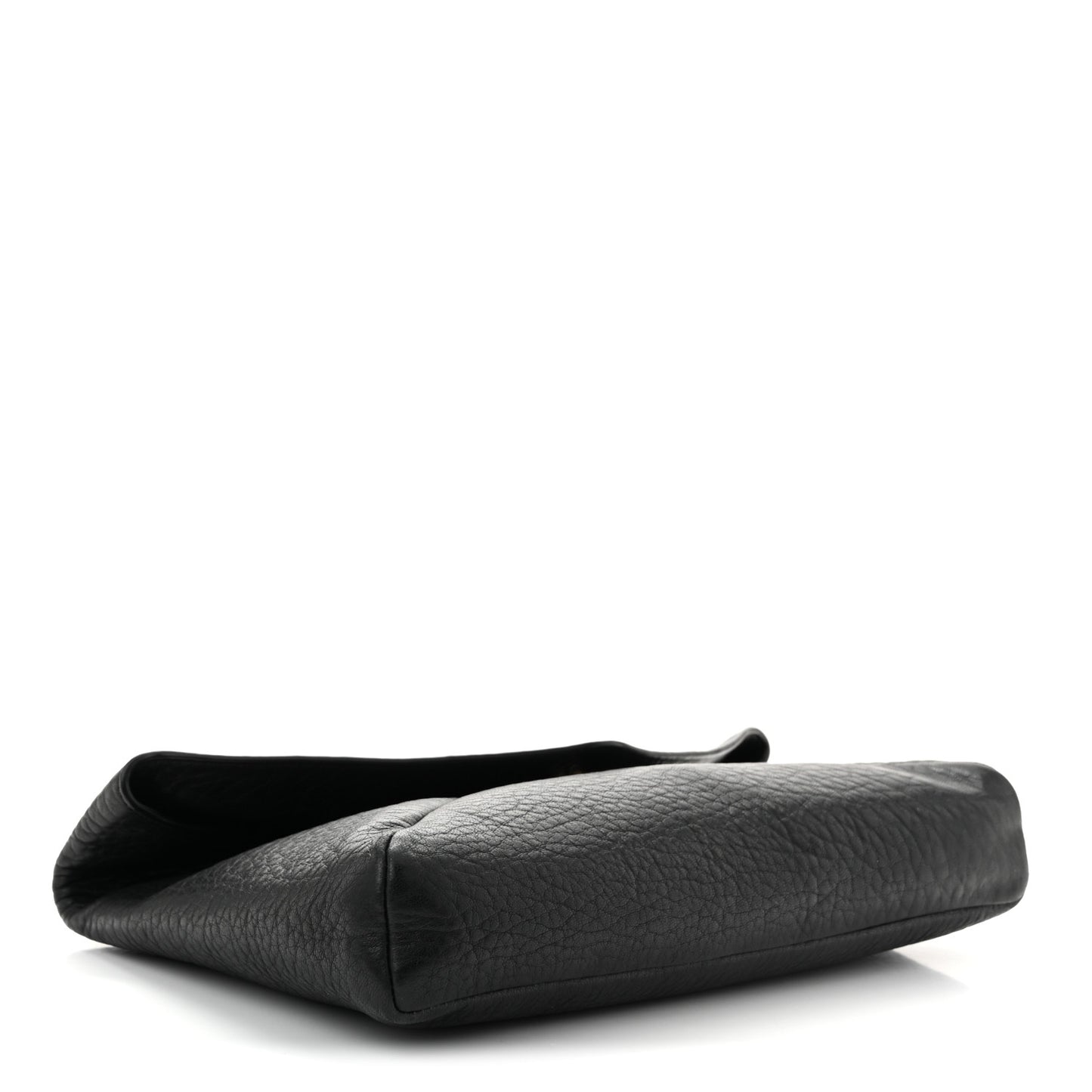 Grained Lambskin Cassandre Envelope Pouch Black