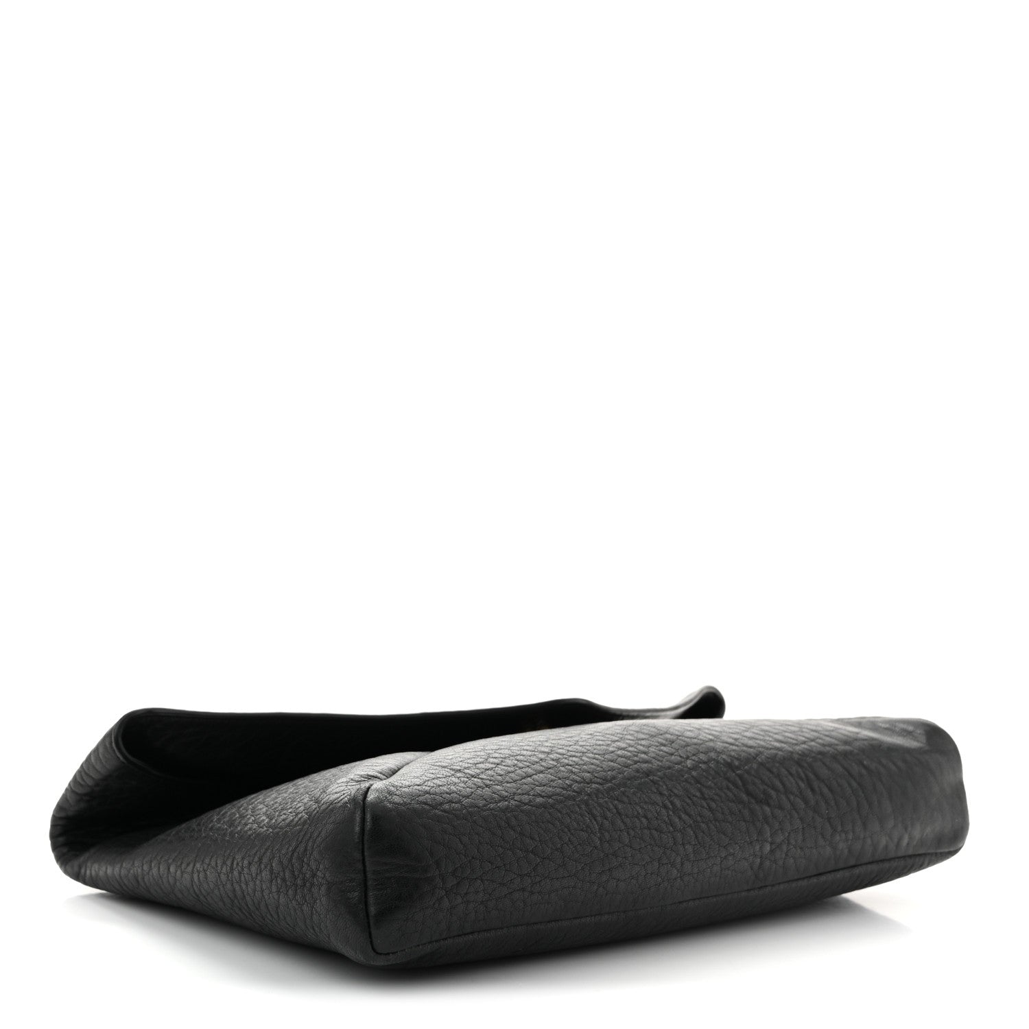 Saint Laurent Grained Lambskin Cassandre Envelope Pouch Black 4 of 7