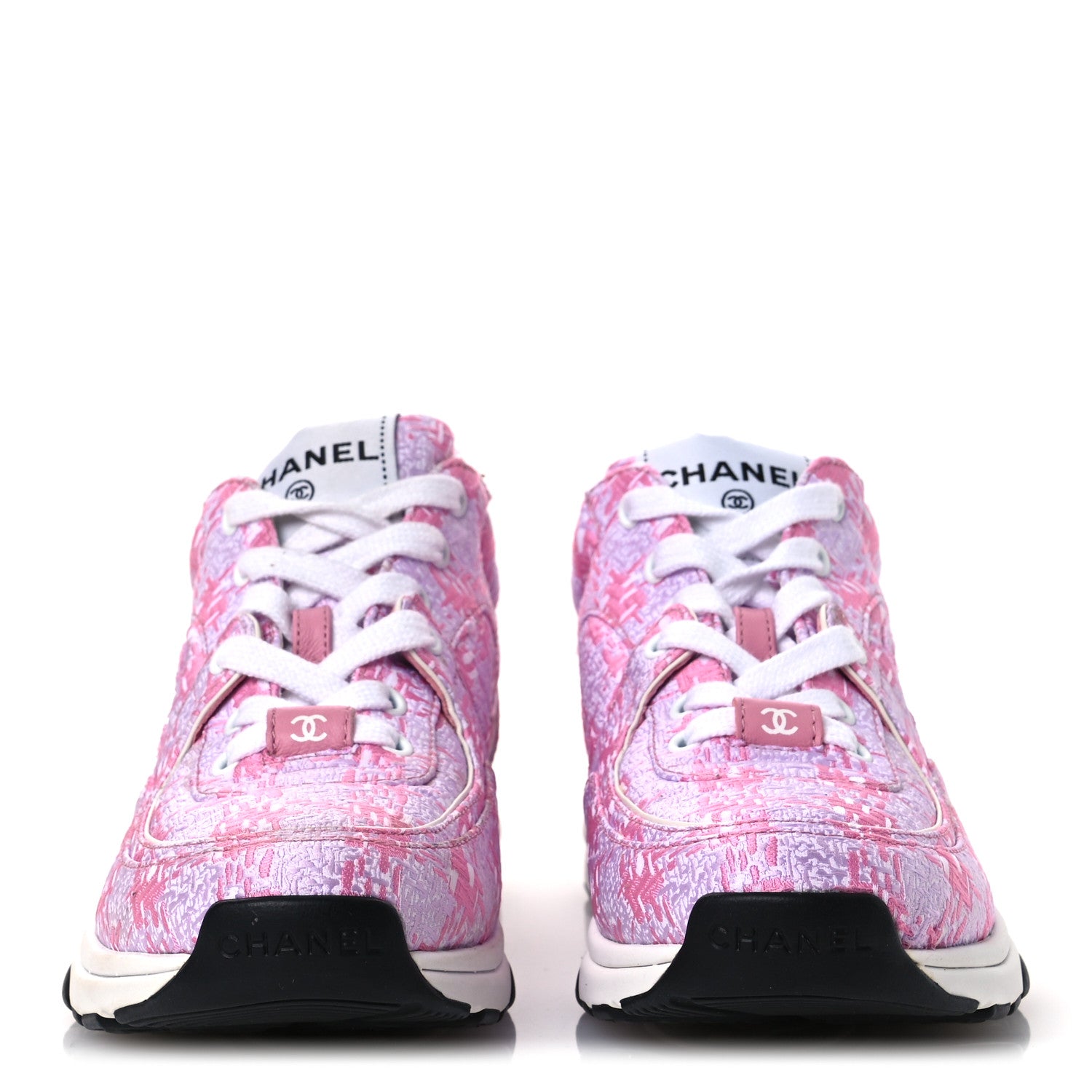 Chanel Tweed CC Sneakers 36 Pink 1836624 – FASHIONPHILE