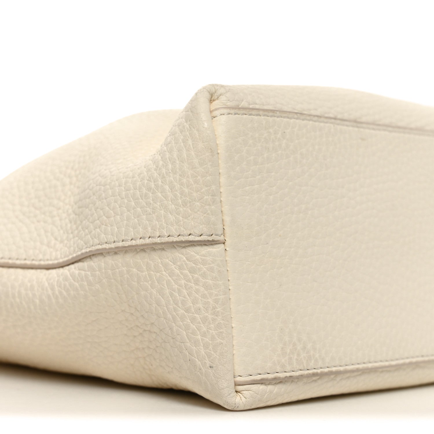 The Row Grained Calfskin Medium Portfolio Tote Ivory 8 of 10